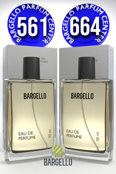 Bargello 561 Erkek 50 ml Parfüm Edp Fresh + 664 Woody Erkek Parfüm 50 Ml EDP