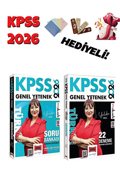 Yargı Yayınları Yargı 2026 KPSS Türkçe Soru Bankası + 22 Deneme 2 li Set - Ye...