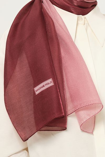 Madame Polo Amber Gradient Shawl Multicolored Wrinkle-Free Fabric