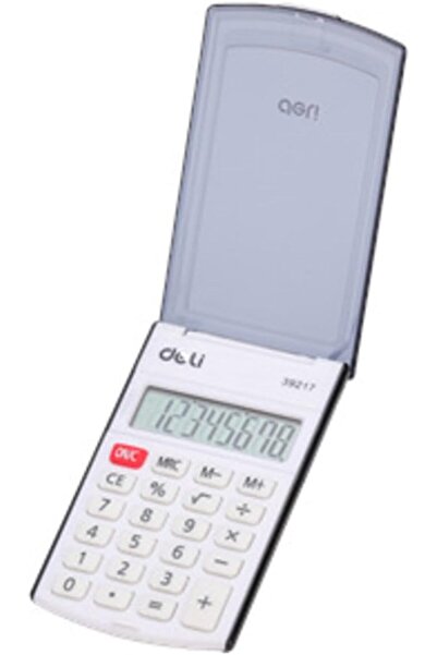 Deli آلة حاسبة جيب محمولة بلاستيكية 8 أرقام