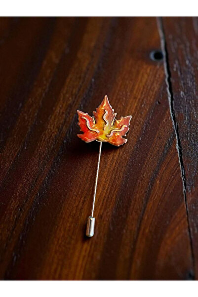 Arsin Sanat Asma Yaprağı Yaka İğnesi v1