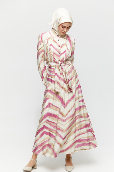 Setrms Kuşaklı Gömlek Elbise