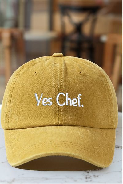 CAP BROS Yes Chef Embroidered Trouble Cap Hat