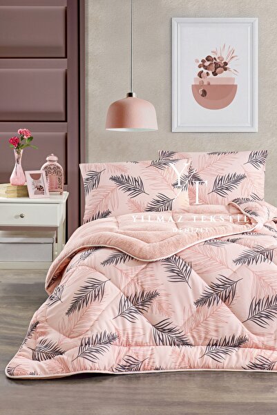 ChicMaison Single Double Sided Fluffy Quilt Set Powder Feather