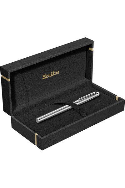 Scrikss WizDesign 722W DOLMA KALEM KROM (ÖMÜR BOYU GARANTİLİ - LÜKS KUTULU - ...