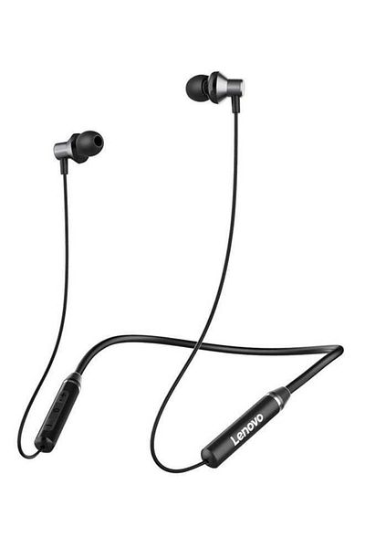 LENOVO HE05 Wireless Bluetooth 5.0 Neckband Earphones with Microphone - Black