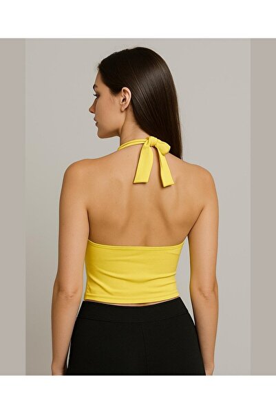 İntive Lingerie Intive V Neck Removable Pad Halter Neck Croptop/Bustier