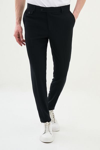 Mcr Straight Super Slim Fit Men's Trousers Dark Navy - 38115.22K