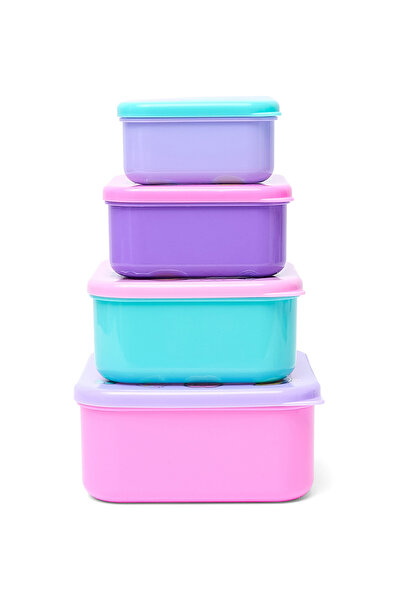 R&B صندوق وجبات خفيفة للبنات مكون من 4 قطع