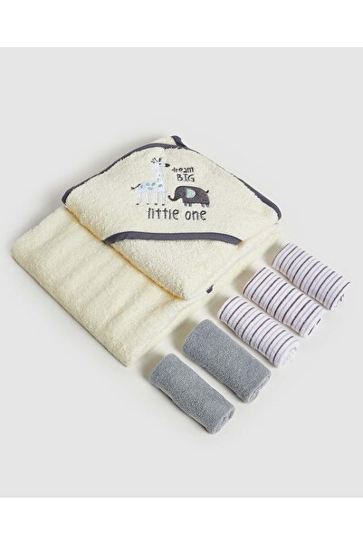 R&B Gray TOWEL 0-6M