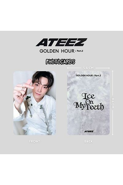 Kpop Dünyasi مجموعة بطاقات صور ATEEZ هونغجونغ "Golden Hour: Pt2"
