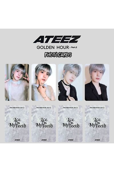 Kpop Dünyasi مجموعة بطاقات الصور الفوتوغرافية ATEEZ Yunho '' Golden Hour: Pt2 ''