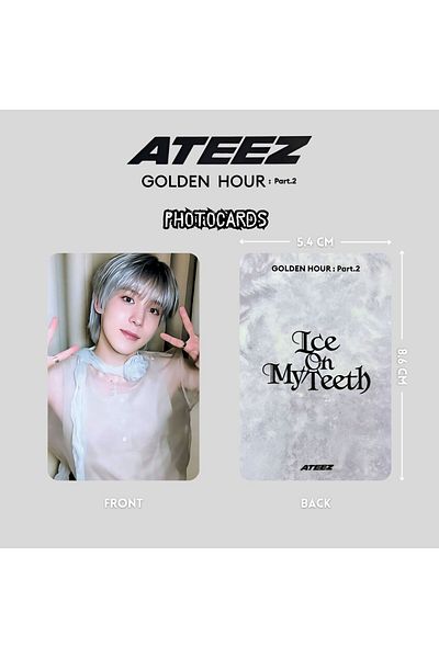 Kpop Dünyasi مجموعة بطاقات الصور الفوتوغرافية ATEEZ Yunho '' Golden Hour: Pt2 ''