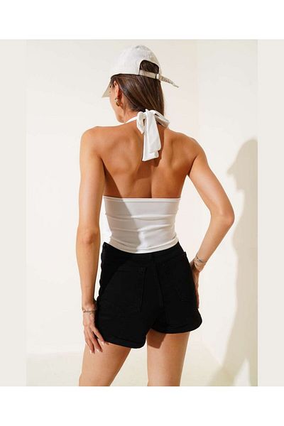 İntive Lingerie Crop top/bustieră cu decolteu în V cu decolteu în V