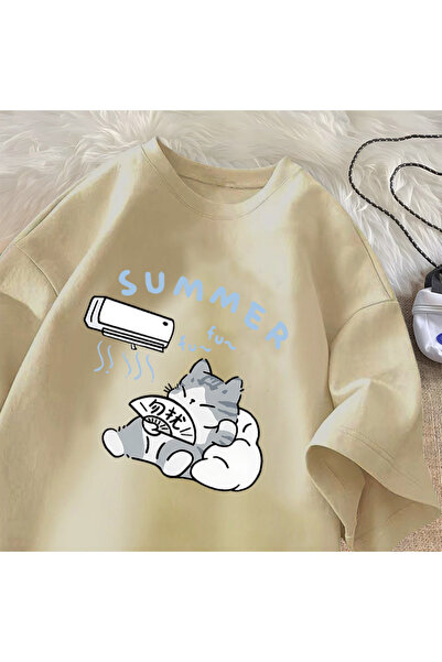 Tarzsokak تي شيرت صيفي على شكل قطة للرجال والنساء تي شيرت أمريكي مبتكر مضحك م...