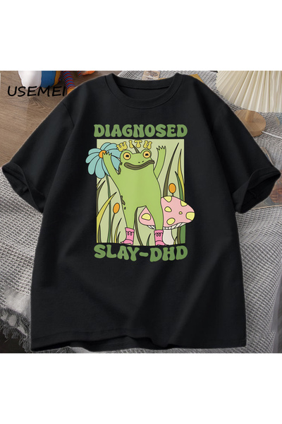 Tarzsokak Broasca amuzantă cu Slay at Diagnostic-DHD Tricou pentru bărbați Gr...