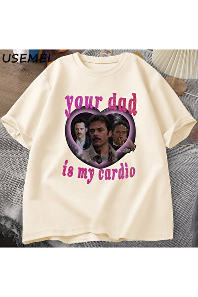 Tarzsokak Tricou Senin babam is my cardio, tricou Daddy Swan, tricou cu impri...