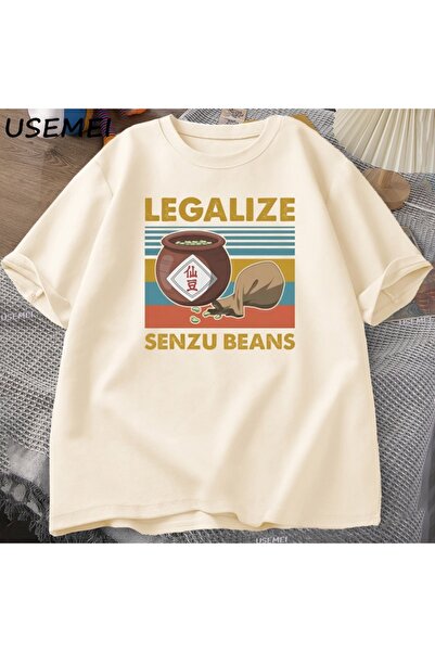 Tarzsokak Senzu Bean T-shirt pentru bărbați și femei din bumbac, supradimensi...