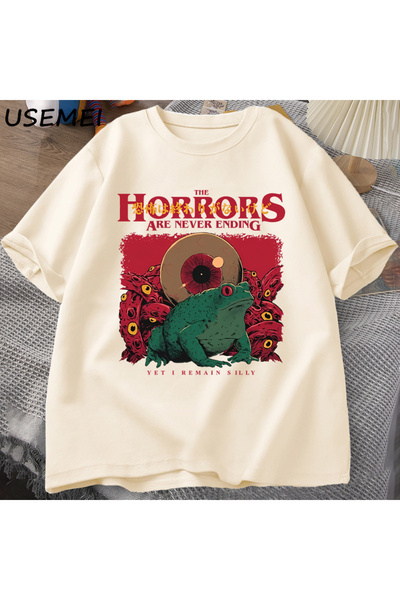 Tarzsokak Tricou cu broasca „Fearings Never End” Tricou cu broasca prostă de ...