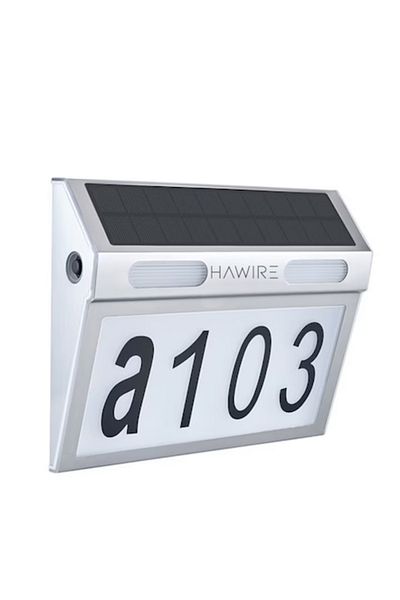 OEM Număr de casă din oțel inoxidabil cu panou solar DS-HNL