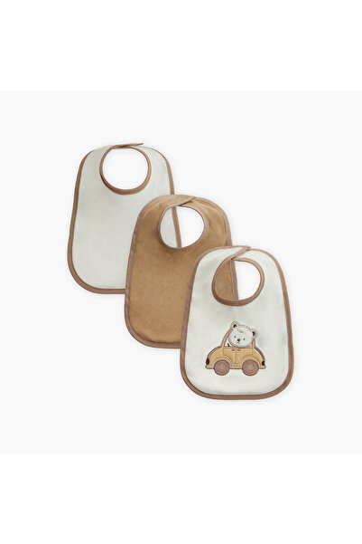 Juniors Assorted Bib with Snap Button Closure - Set of 3