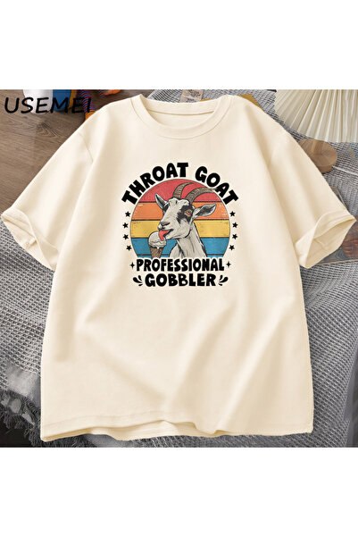 Tarzsokak Tricou Throat Goat, Tricouri Unhinged, Cadou Amuzant pentru Femei, ...