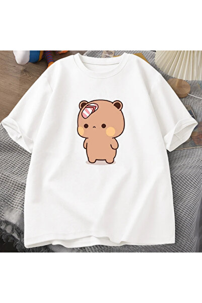 Tarzsokak تي شيرت رجالي لطيف برسوم كارتونية Bubu Dudu's Jumping Flip Flops تي...