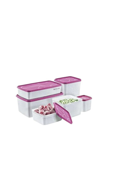 Online Home Market Alaska Deep Freezer Storage Container Set of 6 (380ml, 650ml, 1,1Lt, 1,85Lt, 2,0Lt, 3,5Lt)