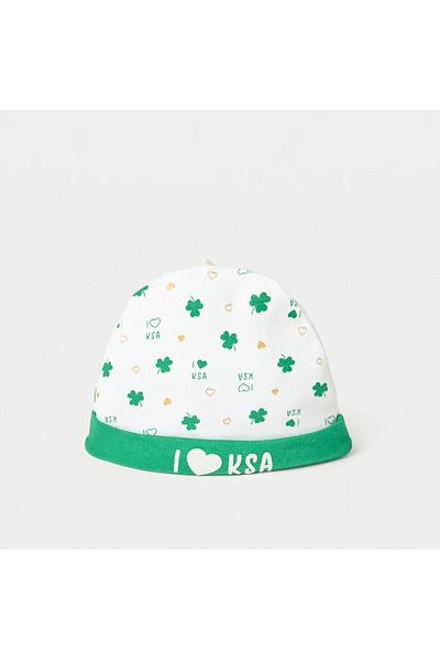 Juniors All-Over Saudi Arabia National Day Print Beanie