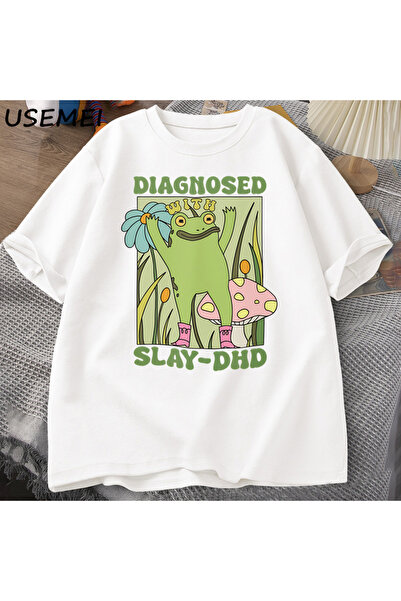 Tarzsokak Broasca amuzantă cu Slay at Diagnostic-DHD Tricou pentru bărbați Gr...