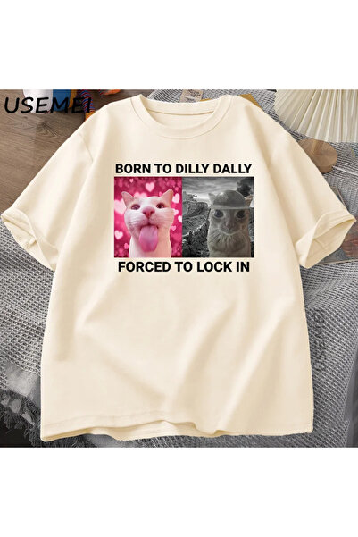Tarzsokak Αστεία γραφική μπλούζα γάτας που ενοχλείται να κλειδώσει το Dilly D...