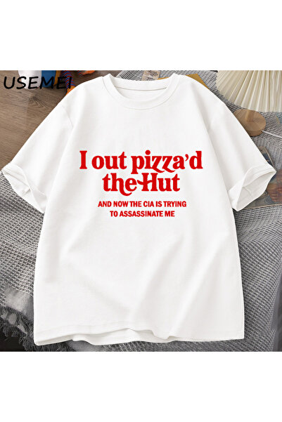 Tarzsokak Tricou cu imprimeu I'm Going Out For Pizza Tricou amuzant pentru bă...