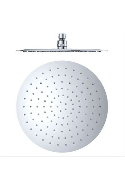 cribeau Round shower head, ultra slim, rain model, diameter 25 cm, Cribeau, made of stainless steel