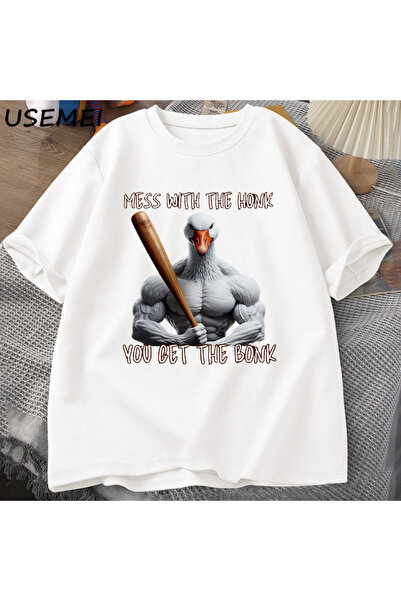 Tarzsokak Μπλουζάκι "Μπερδεύονται με το ψάρι " Bonk Funny Duck Goose T-shirt ...