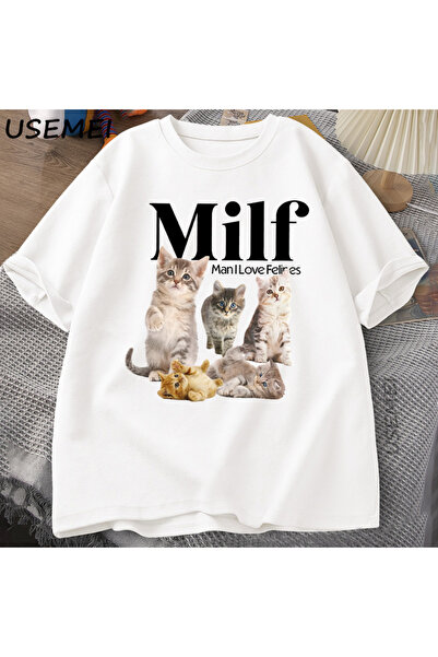 Tarzsokak MILF Muškarac Volim mačka s Cottagecore mačka s Majica za muškarce ...