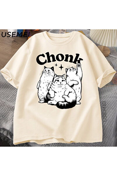 Tarzsokak Αστείο μπλουζάκι Chonk Cat για άνδρες Γυναικεία Χαριτωμένα μπλουζάκ...