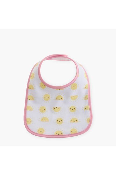 Juniors Sunshine Print Bib with Hook and Loop Closure - Set of 3