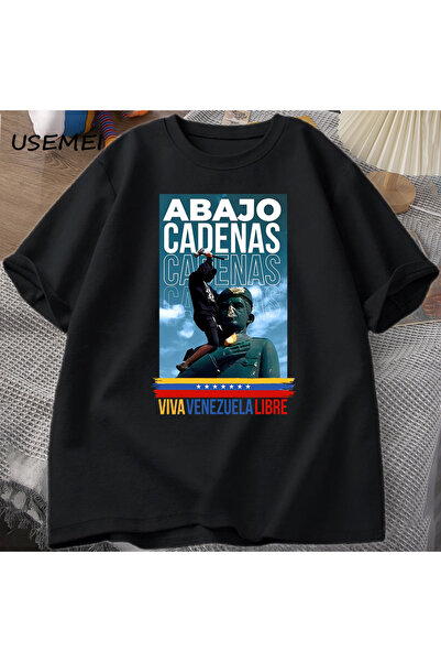 Tarzsokak Tricou Venezuela Abajo Cadenas pentru bărbați și femei, tricouri im...