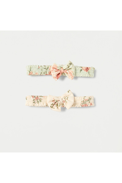 Juniors Bow Applique Headband - Set of 2
