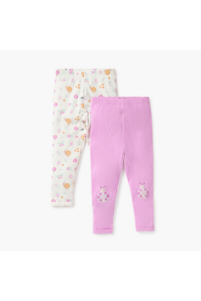 Juniors بنطال ضيق بطبعة حيوانية - مجموعة من قطعتين