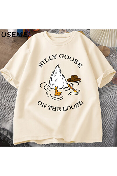 Tarzsokak Tricou cu imprimeu Silly Goose Over % Bol, din bumbac, cu mânecă sc...