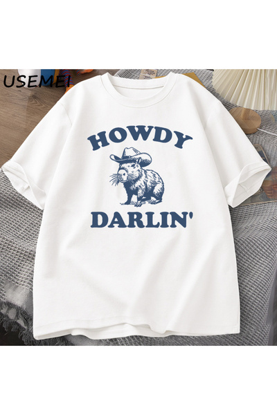 Tarzsokak تي شيرت كابيبارا مضحك من التسعينيات للسيدات تي شيرت ريترو Y2k جمالي...