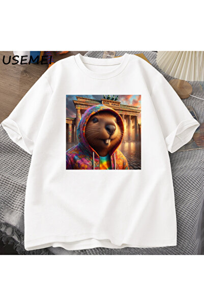 Tarzsokak تي شيرت Bóbr Kurwa Gladiator للرجال والنساء تي شيرت برسومات فوز روم...