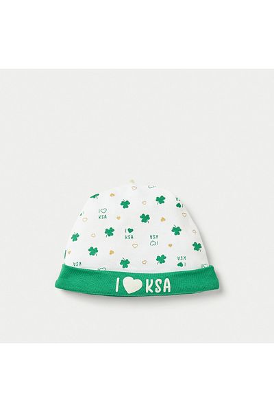 Juniors All-Over Saudi Arabia National Day Print Beanie