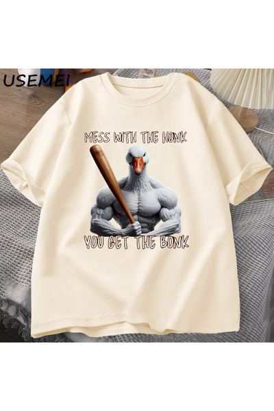 Tarzsokak Μπλουζάκι "Μπερδεύονται με το ψάρι " Bonk Funny Duck Goose T-shirt ...