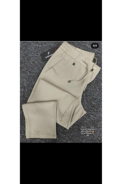 Cinar erkek giyim Jagger Linen Canvas Pants Elasticated Summer Soft No Stain