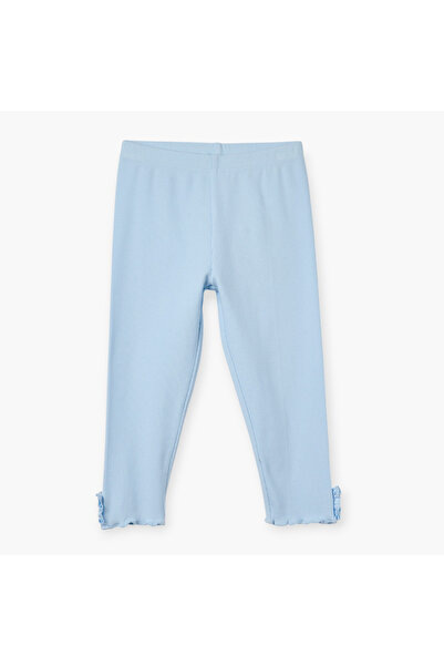 Juniors بنطال ضيق مضلع مع حزام خصر مطاطي