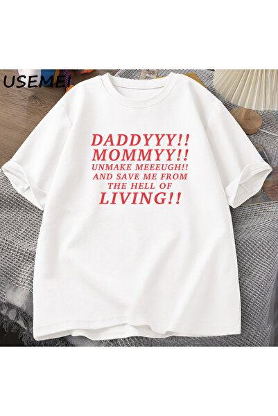 Tarzsokak Tricou Daddyyy Mommyy Unmake and Save Me pentru femei și bărbați, d...