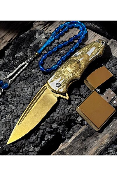 VAS.QUE Ayı Kabartmalı Çelik Çakı