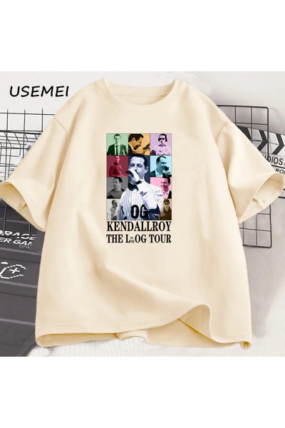 Tarzsokak تي شيرت Kendall Roy Eras Tour للرجال والنساء تي شيرت عتيق من التسعي...